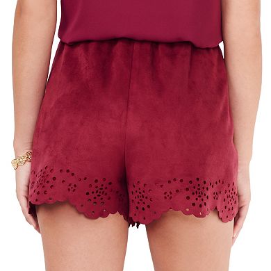 Women's LC Lauren Conrad Faux-Suede Eyelet Shorts