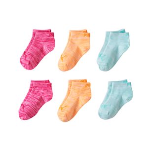 Girls PUMA 6-pk. Low Cut Space-Dyed Socks