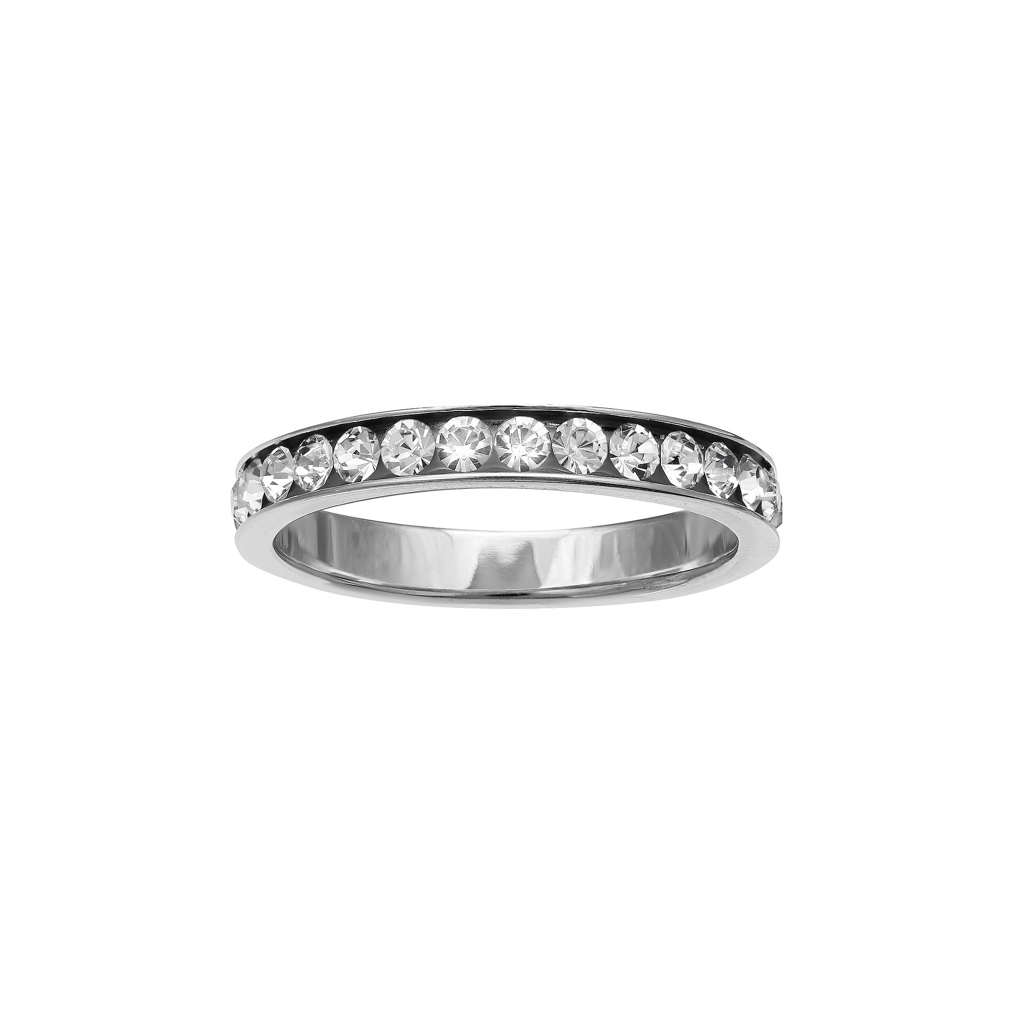 PRIMROSE Sterling Silver Cubic Zirconia Ring, Womens, Size: 9, Silver Tone