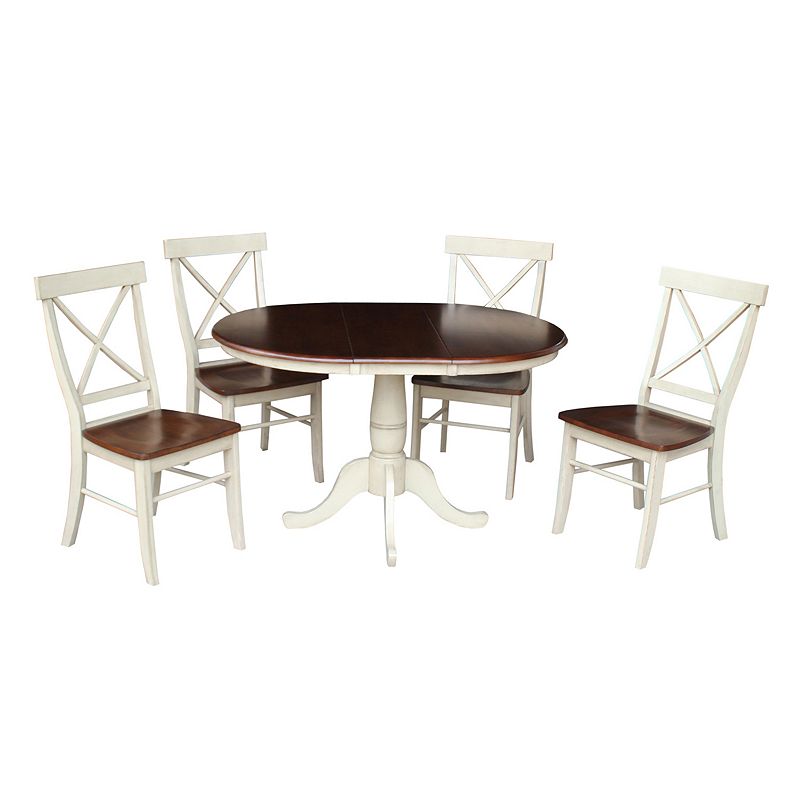 18004468 International Concepts 36 Round Dining Table 5-pie sku 18004468