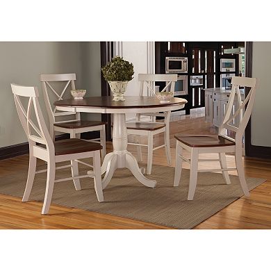International Concepts 36" Round Dining Table 5-piece Set