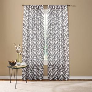 Custom Home Painted Chevron Curtain