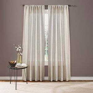 Custom Home Textured Stripe Curtain