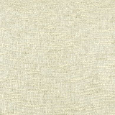 EFF 1-Panel Solid Open-Weave Sheer Window Curtain