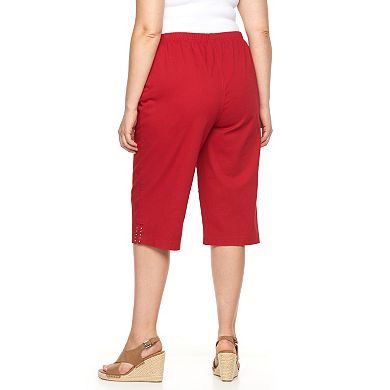 Plus Size Croft & Barrow® Embellished Skimmer Capris