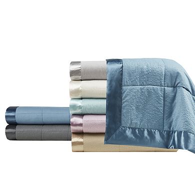 Madison Park Cambria Oversized Down Alternative Blanket with Satin Trim