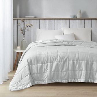 Madison Park Cambria Oversized Down Alternative Bed Blanket with Satin Trim