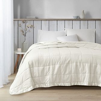 Madison Park Cambria Oversized Down Alternative Bed Blanket with Satin Trim