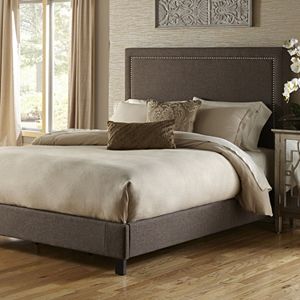 Pulaski Square Nailhead Upholstered Bed