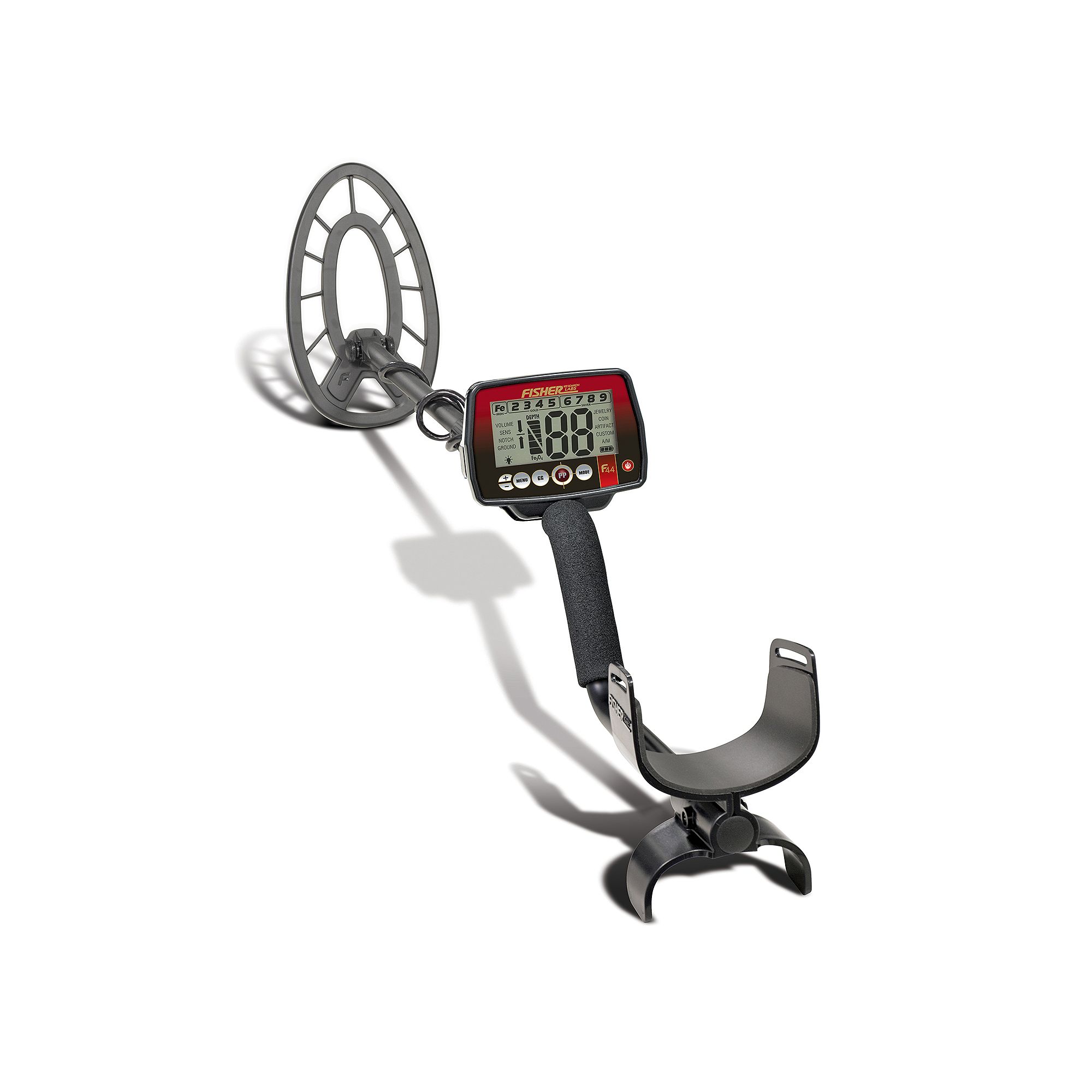 Fisher F44 Weatherproof Metal Detector, Black