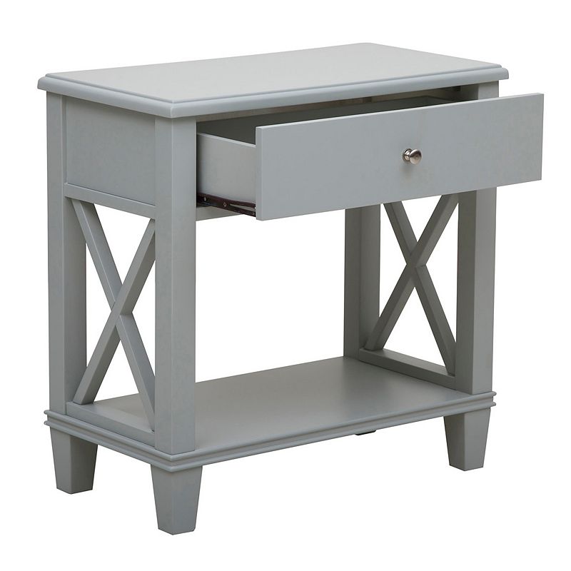 UPC 605876241849 product image for Pulaski X-Frame End Table, Grey | upcitemdb.com