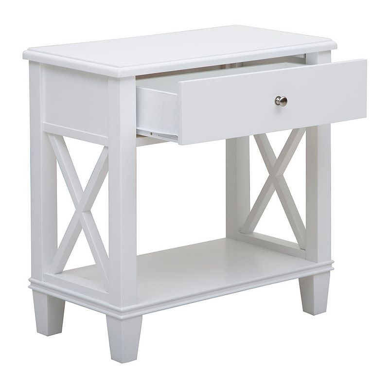 UPC 605876241856 product image for Pulaski X-Frame End Table, White | upcitemdb.com