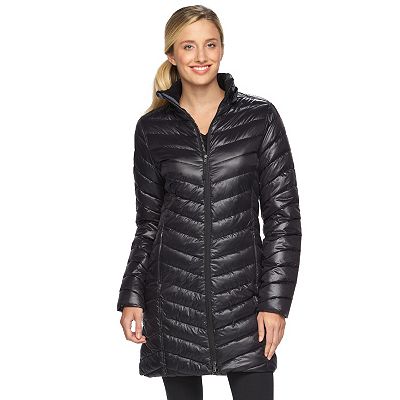 Women s Tek Gear Hooded Long Puffer Jacket