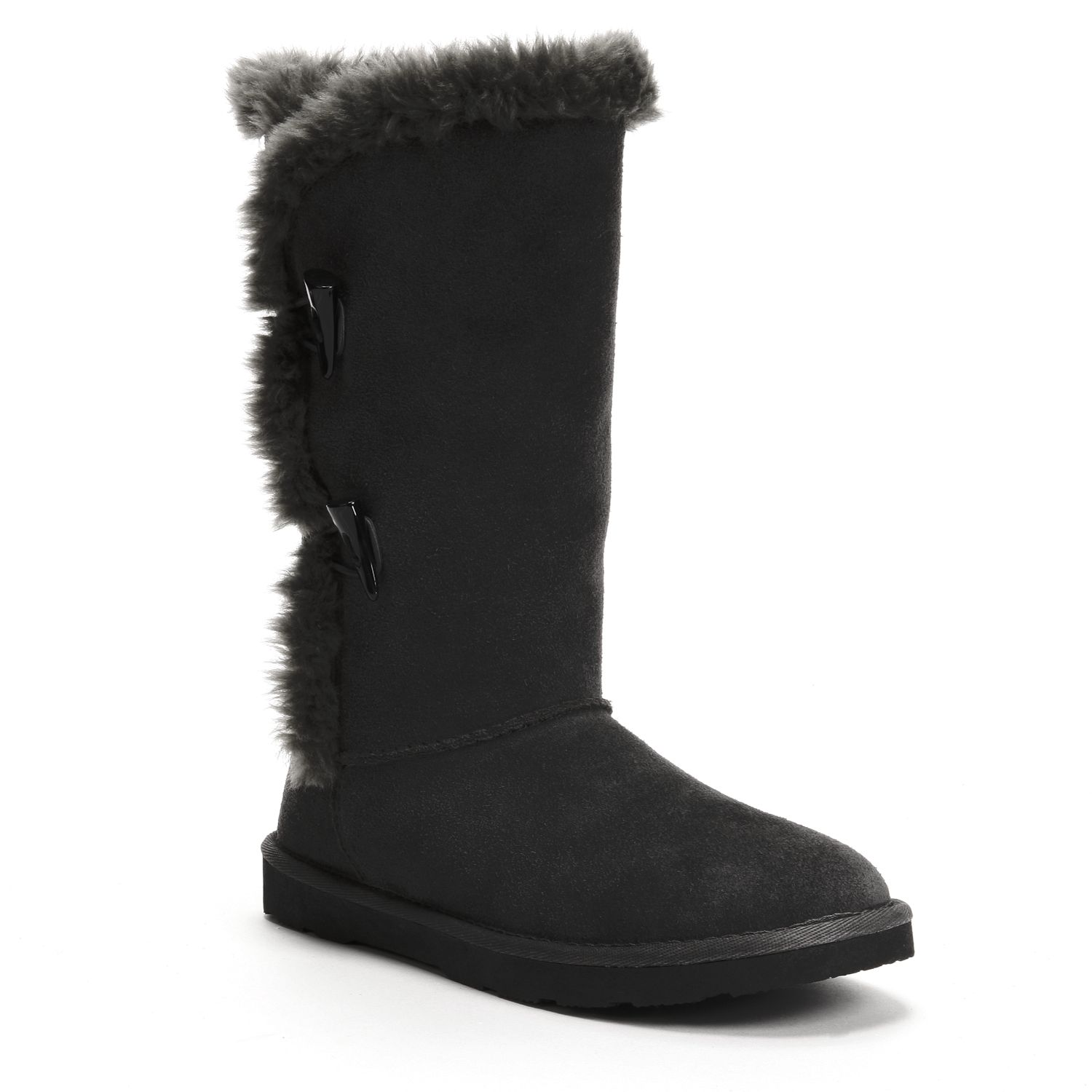 kohls womens tall black boots