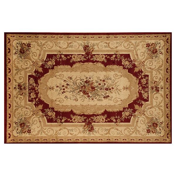 Rugs America Sorrento Aubusson Framed Floral Rug