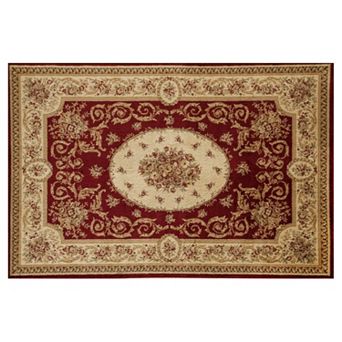 Rugs America Sorrento Medallion Framed Floral Rug