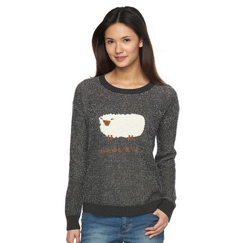 light blue sheep sweater