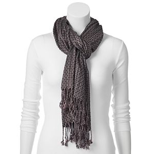 Apt. 9® Basketweave Tassel Oblong Scarf