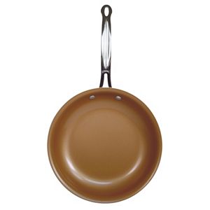 As Seen on TV Red Copper 10-in. Ceramic Copper-Infused Frypan