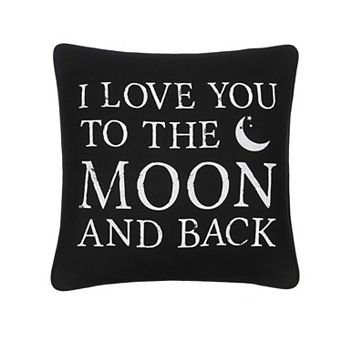 "I Love You to the Moon" Throw Pillow