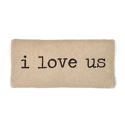 ''I Love Us'' Throw Pillow