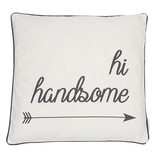 ''Hi Handsome'' Throw Pillow