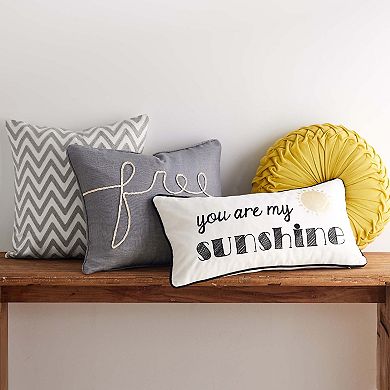 ''You Are My Sunshine'' Oblong Throw Pillow
