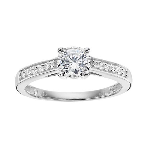 10k White Gold 1/2 Carat T.W. Diamond Engagement Ring