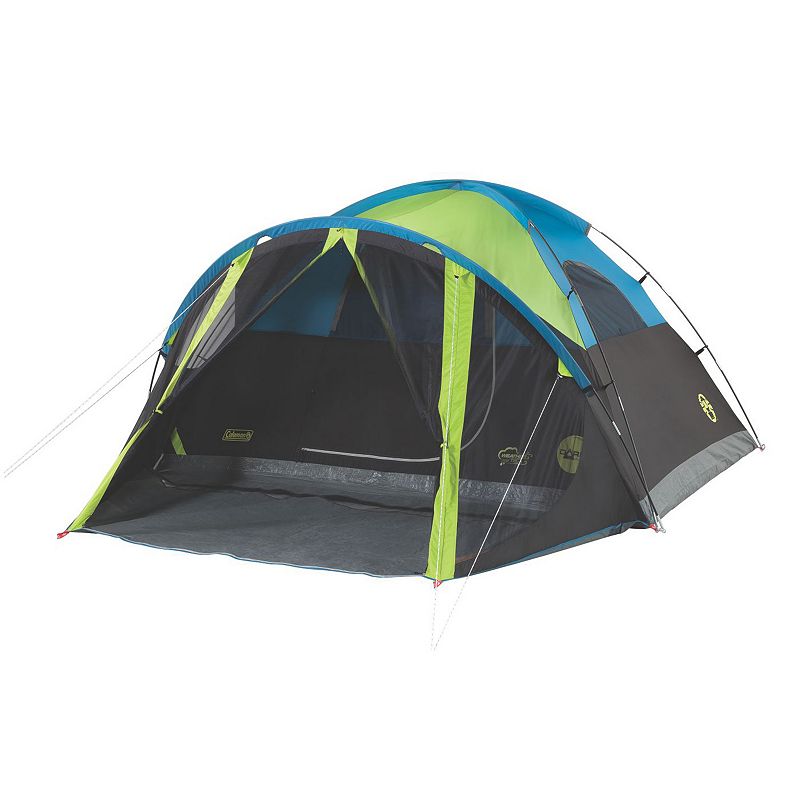 Coleman Carlsbad Darkroom 4-Person Dome Tent with Screen, Green
