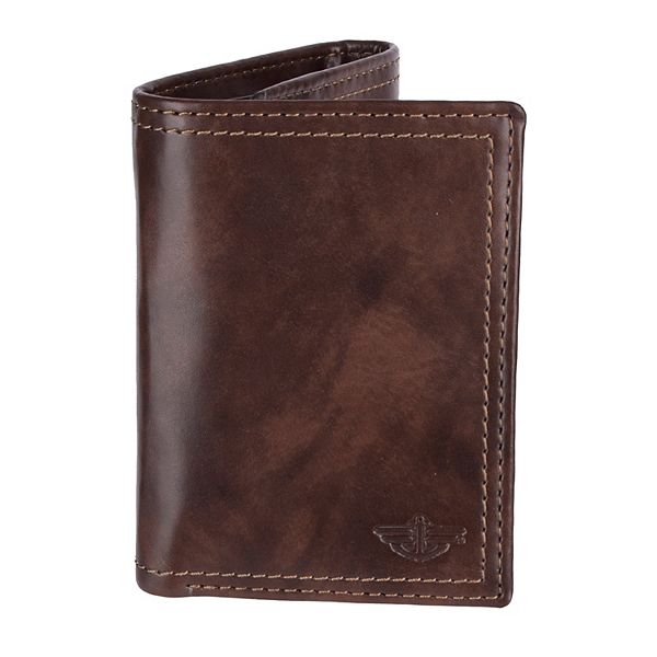 Men's Dockers® RFID-Blocking Trifold Wallet with Zipper Closure