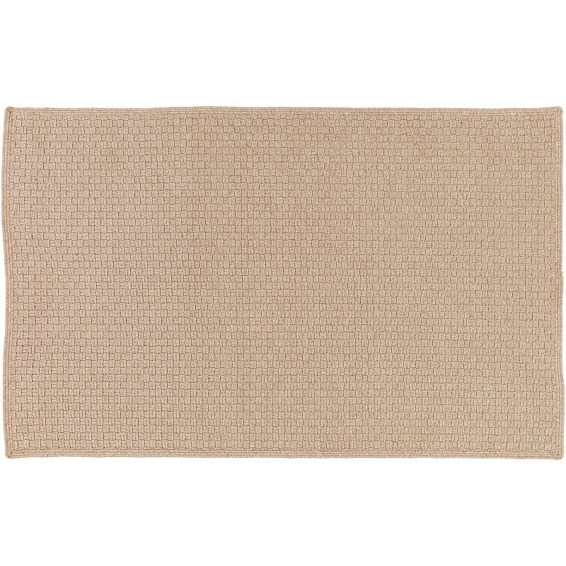 Decor 140 Caswell Solid Indoor Outdoor Rug, Beig/Green, 4X6 Ft