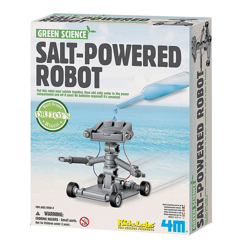 Toysmith 4M Salt-Powered Robot Science Kit, Multicolor