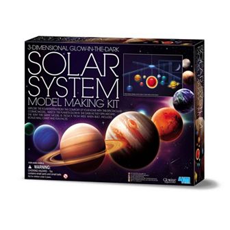 4M 3D Glow-In-The-Dark Solar System Model Making Science Kit