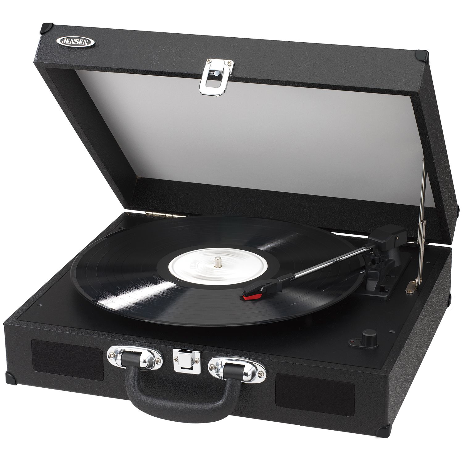 jensen record player with speakers