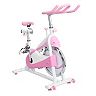 sunny health and fitness bike pink