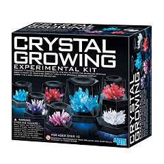 NATIONAL GEOGRAPHIC Kids Crystal Growing Kit - Grow 6 Crystal Trees in Just  6 Hours, Educational STEM Craft Kit with Art Supplies and Geode Specimen