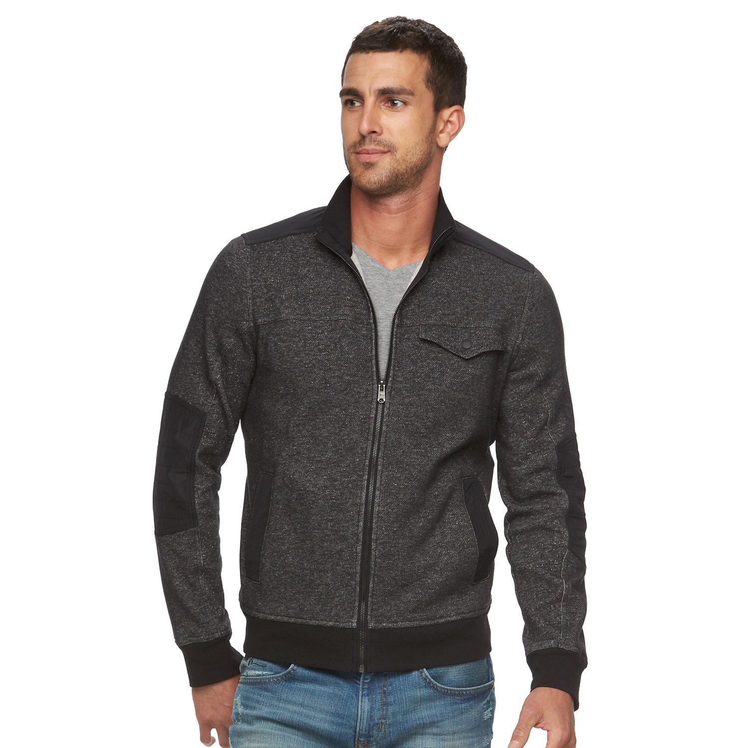 slim fit fleece jacket