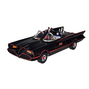 DC Comics Batman Classic Batmobile with Bendable Batman & Robin Action Figures by Toysmith