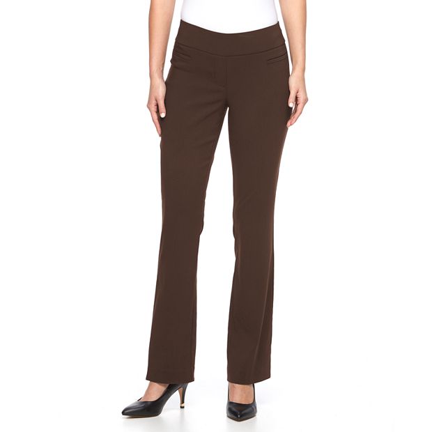 dark brown womens dress pants Brown & White Cotton Floral Shift Mini Dress main image 1