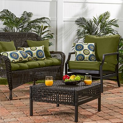 Green patio chair cushions best sale