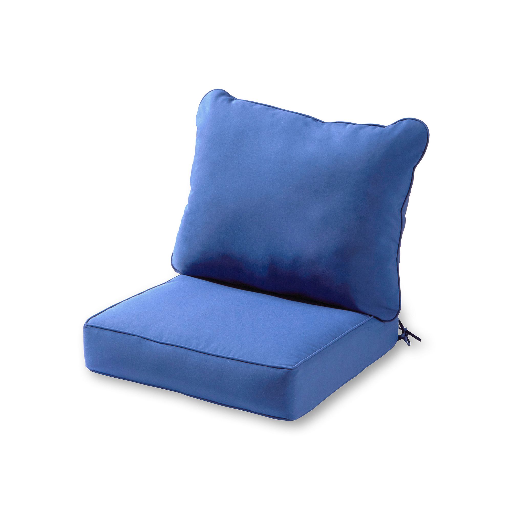 Greendale Home Fashions Deep Seat Patio Chair Cushion 2-piece Set, Marine