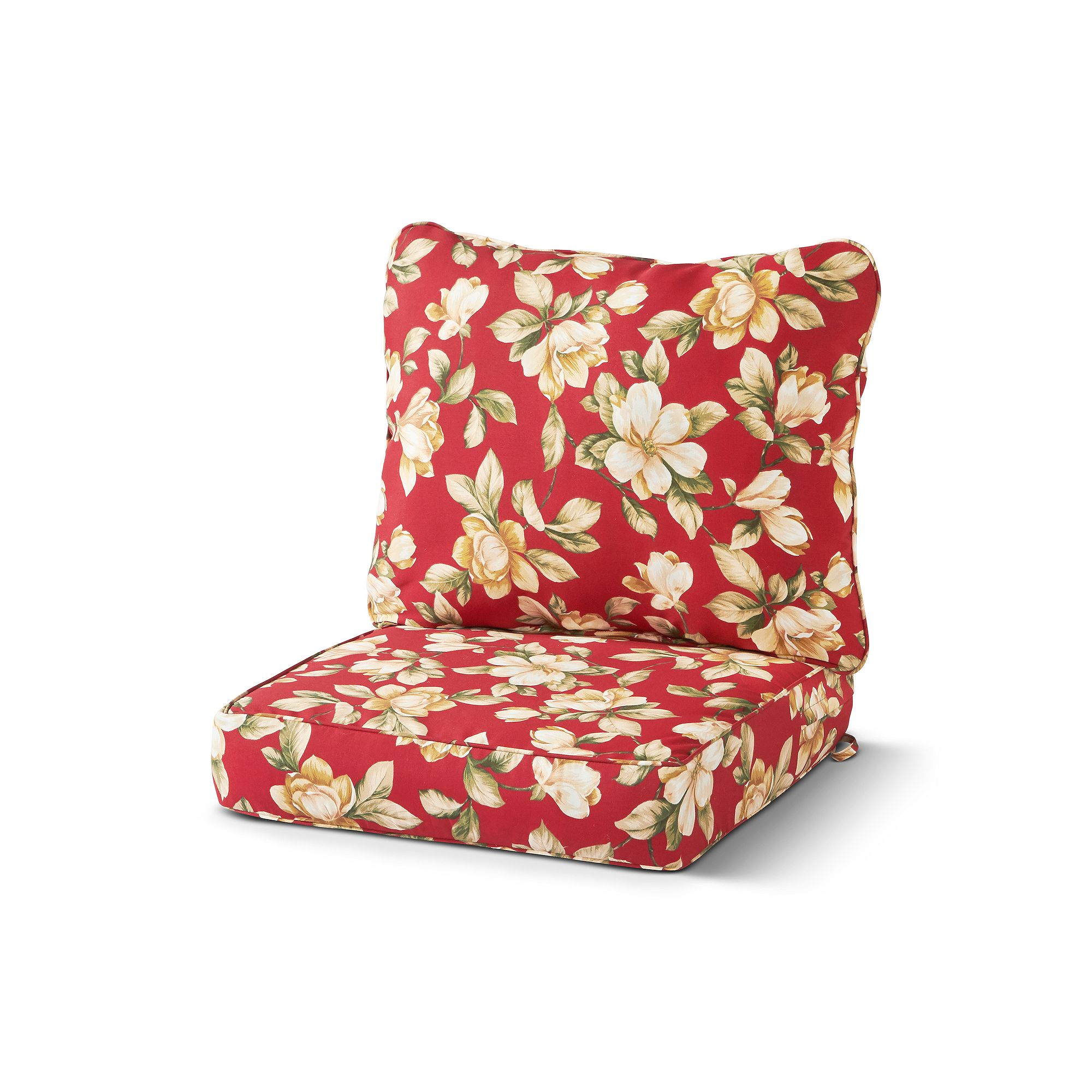 Greendale Home Fashions Deep Seat Patio Chair Cushion 2-piece Set, Roma Flo