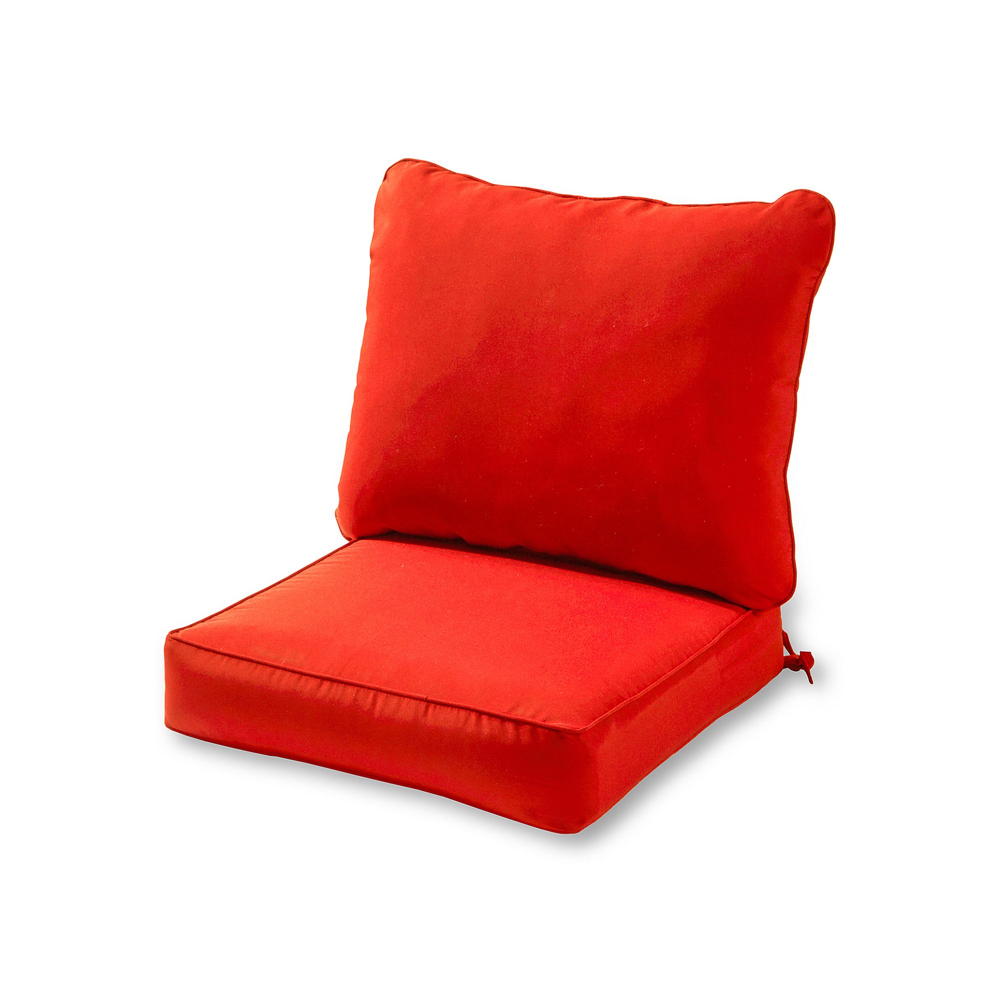 Greendale Home Fashions Deep Seat Patio Chair Cushion 2-piece Set, Salsa