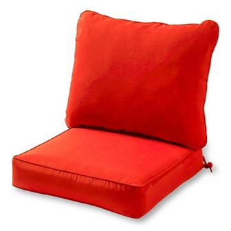 Greendale Home Fashions Deep Seat Patio Chair Cushion 2 pc Set
