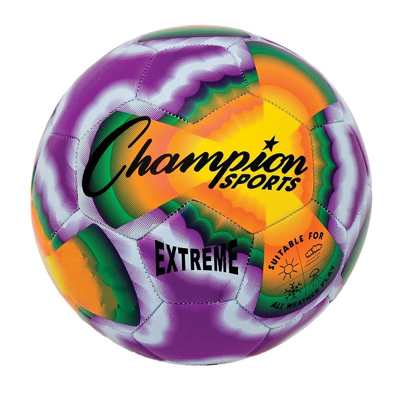 Champion Sports Extreme All-Weather Tie-Dye Soccer Ball, Multicolor, 5