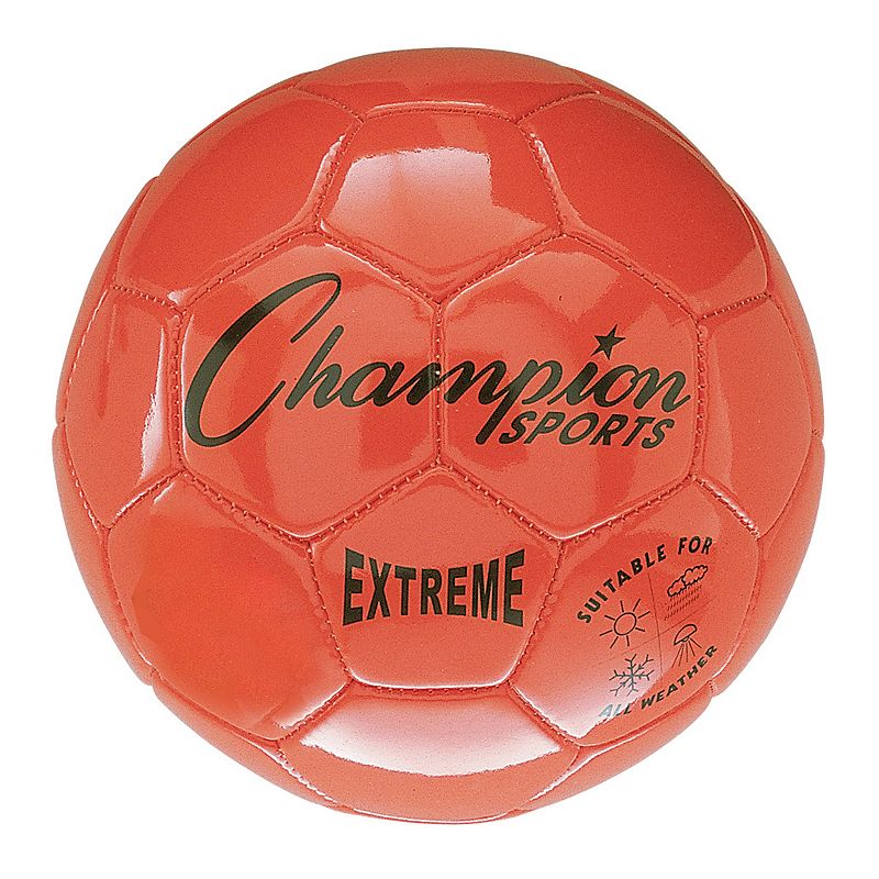 Champion Sports Extreme All-Weather Soccer Ball, Orange, 5