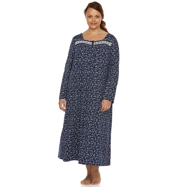 Plus Size Croft & Barrow® Pajamas: Pintuck Lace Nightgown