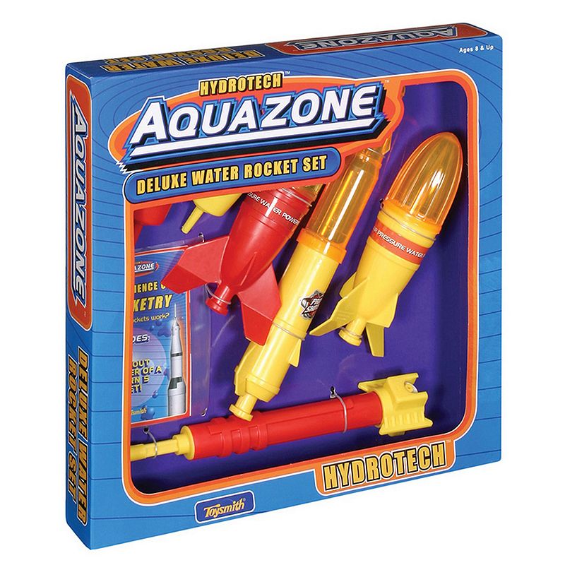 Toysmith Hydrotech Aqua Zone Deluxe Water Rocket Set, Multicolor