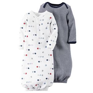 Baby Boy Carter's 2-pk. Sporty & Striped Sleeper Gowns
