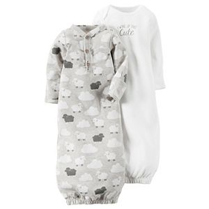 Baby Carter's 2-pk. Lamb & Graphic Sleeper Gowns
